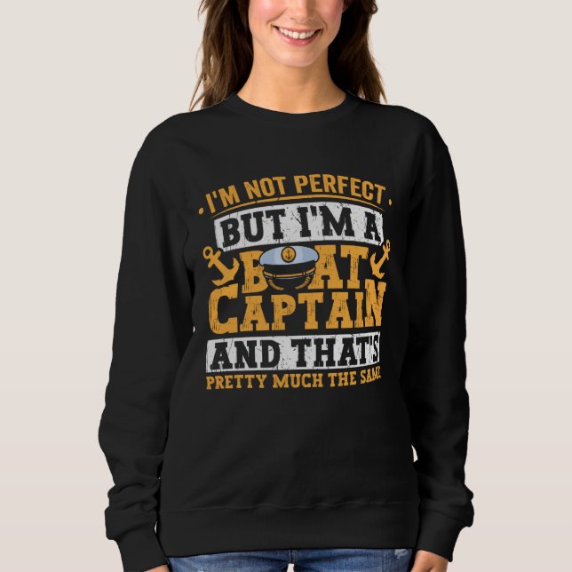 Boat Captain Yacht Boating Accessories for Men  2 Sweatshirt (Vorderseite)
