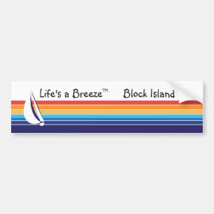 Boat Color Square_Life ist eine Breeze™_Block-Inse Autoaufkleber