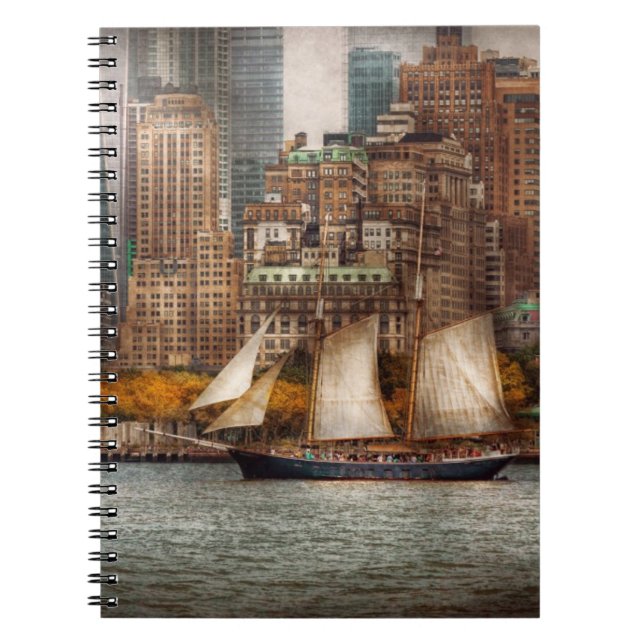 Boat - Governors Island, NY - Lower Manhattan Notizblock (Vorderseite)