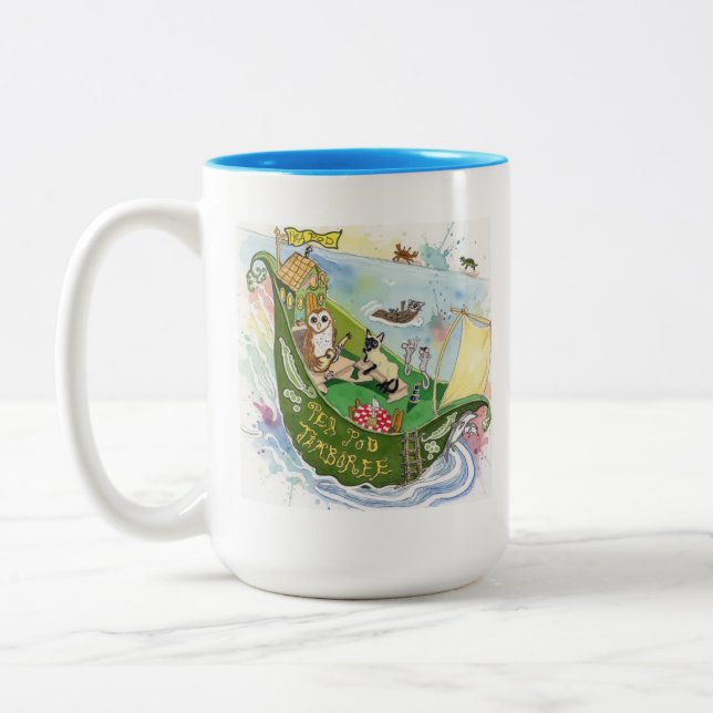 Boat Ride Zweifarbige Tasse (Links)