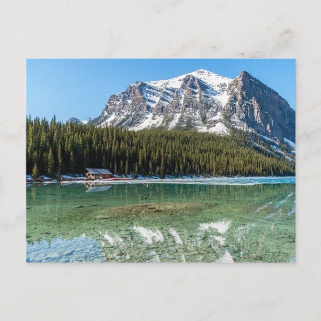 Boathouse neben Lake Louise - Banff, Kanada Postkarte (Vorderseite)