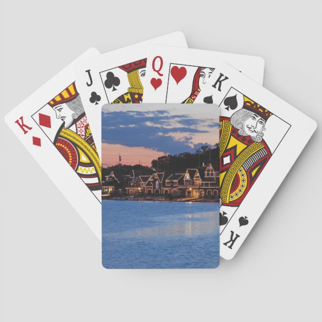 Boathouse Row dusk Spielkarten (Rückseite)