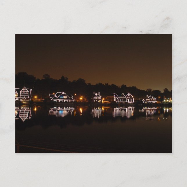 Boathouse Row Postkarte (Vorderseite)