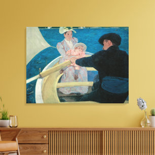 Boating Party von Mary Cassatt, Vintage Fine Art Leinwanddruck