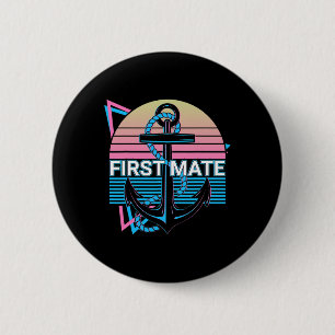 Boating Retro Erster Maat Button