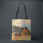 Boats at Zaandam by Claude Monet,  Tasche<br><div class="desc">Boats at Zaandam,  famous painting by Claude Monet,  1871.</div>