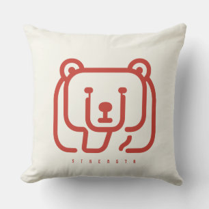 BOAZ Bär – Stärke Icon Wurfkissen Kissen