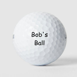 Bob Balls Individuelle Name Golf Balls Golfball