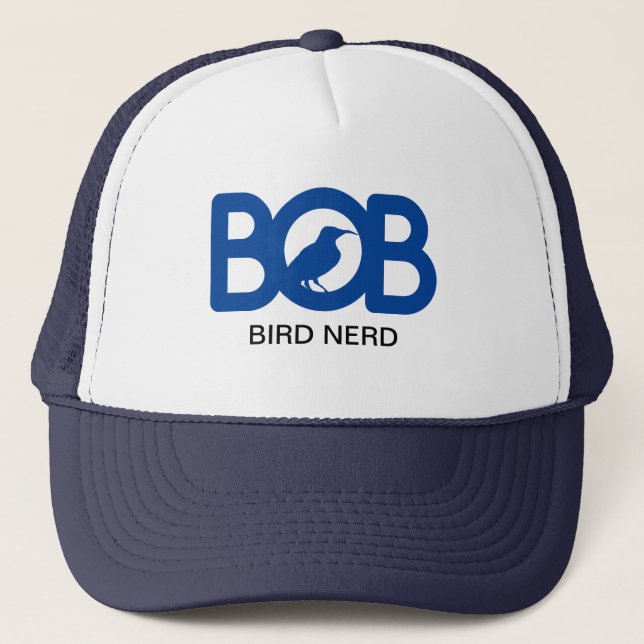 Bob Bird Nerd Truckerkappe (Vorderseite)