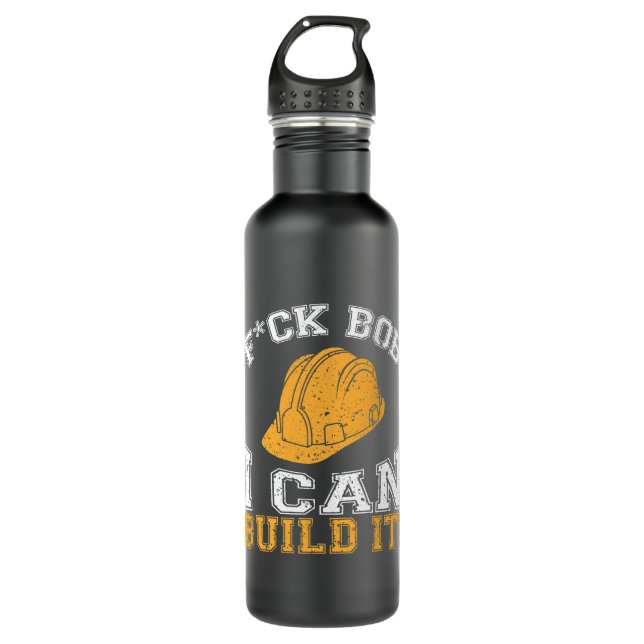 Bob Builder I Funny Construction Worker Edelstahlflasche (Vorderseite)