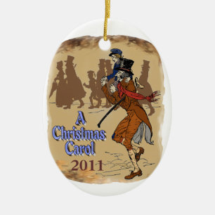 Bob Crachit und kleiner Tim Keramikornament