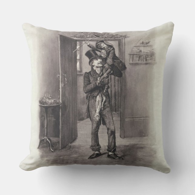 Bob Cratchit und kleiner Tim, von 'Charles Kissen (Vorderseite)