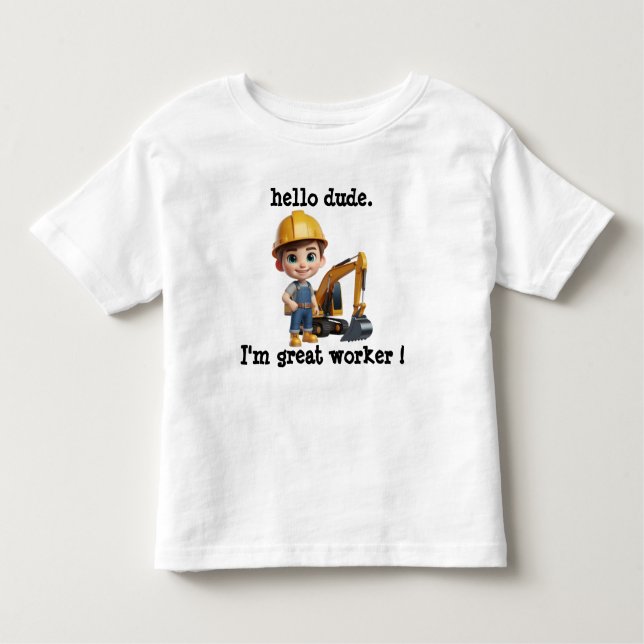 Bob der Baumeister Hallo Typ Bau Kleinkind T-shirt (Vorderseite)