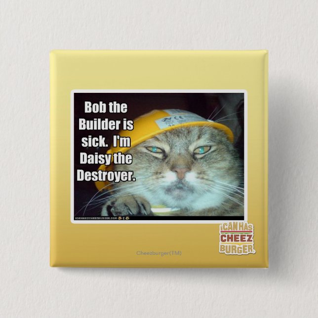 Bob der Erbauer ist krank Button (Vorderseite)