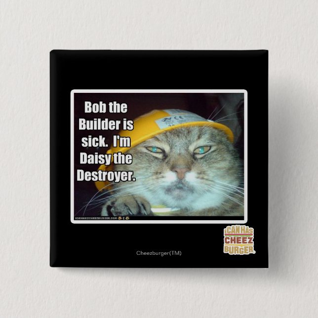 Bob der Erbauer ist krank Button (Vorderseite)