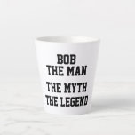 BOB, DER MANN, DER MYTH, DER LEGEND, Funny, Milchtasse<br><div class="desc">BOB,  DER MANN DER MYTH DER LEGEND,  Funny Latte Tasse</div>