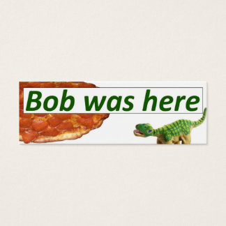 Bob était là - Pizza card