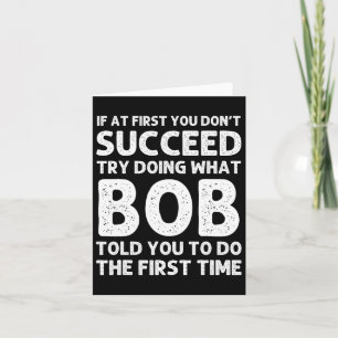 Bob Gift Name Personalisiert Geburtstag Funny Chri Karte