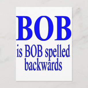 Bob ist Bob rückwärts Postkarte