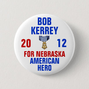 Bob Kerrey für Senat 2012 Button