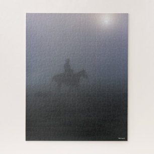 Bob Langrish   Cowboy-Rennen in Nebel mit Hund