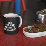 Bob: Mann, Mythos, Legende, schwarz Zweifarbige Tasse<br><div class="desc">Bob Internet Meme ist lustig und humorvoll. Die Tasse ist eine coole Geschenkidee für sich selbst,  Freund oder Familie. Wählen Sie den gewünschten Typ der Tasse aus dem Menü "Optionen".</div>