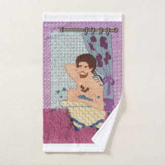 Bob Ross nimmt ein Badetuch Handtuch