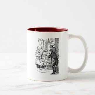 Bob und kleiner Tim Zweifarbige Tasse