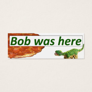 Bob war hier - Pizzakarte