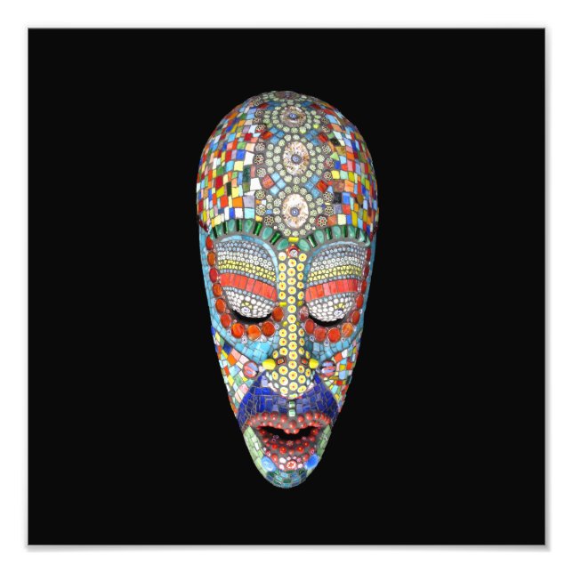 Bob, warum das lange Gesicht? Mosaikmaske Fotodruck (Vorne)