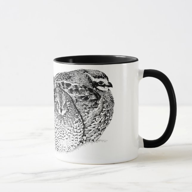 Bob-Weiß-Wachteln Tasse (Rechts)