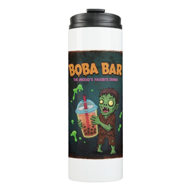 Boba Bar – The Undead’s Favorite.. Thermal Tumbler Thermosbecher (Vorderseite)