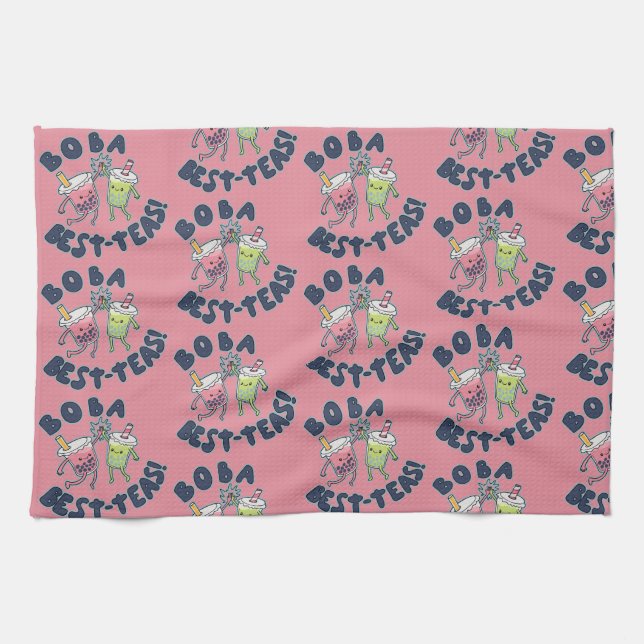 Boba Best-Teas! Geschirrtuch (Horizontal)