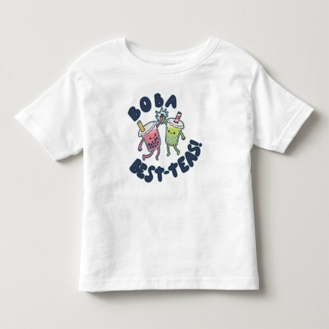 Boba Best-Teas! Kleinkind T-shirt (Vorderseite)