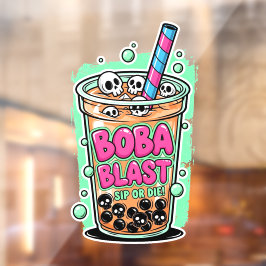 Boba Blast – Schluck oder stirb! Fensteraufkleber
