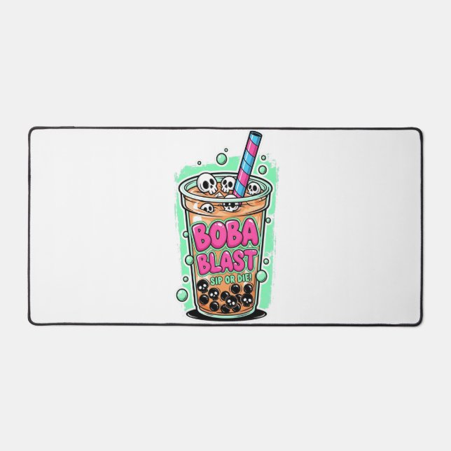 Boba Blast – Sip or Die! Desk Mat Schreibtischunterlage (Vorderseite)