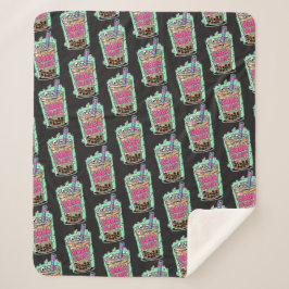 Boba Blast – Sip or Die! Sherpa Blanket Sherpadecke