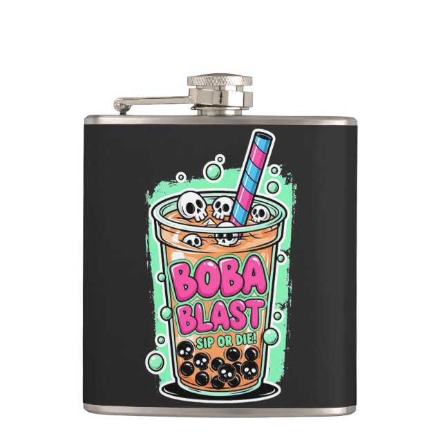 Boba Blast – Trinke oder stirb! Flasche Flachmann (Vorderseite)