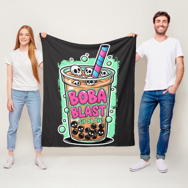 Boba Blast – Trinke oder stirb! – Fleece-Decke Fleecedecke (Beispiel)