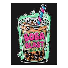 Boba Blast – Trinke oder stirb! Glänzendes Poster