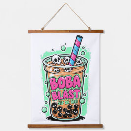 Boba Blast – Trinke oder stirb! Wandteppich Mit Holzrahmen