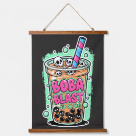 Boba Blast – Trinke oder stirb! Wandteppich Mit Holzrahmen