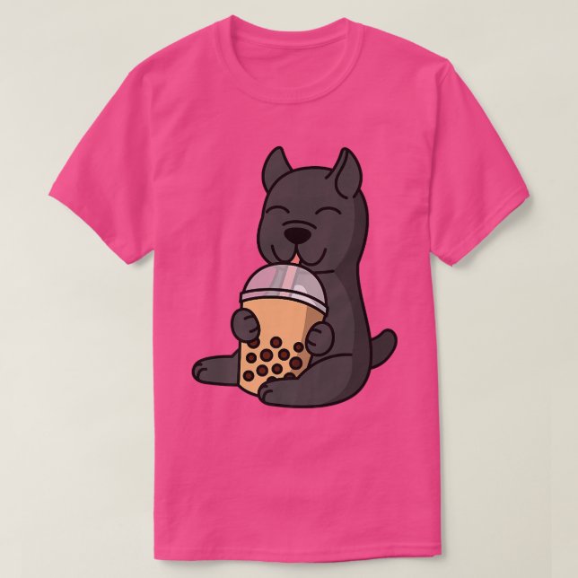 Boba Bubble Milk Tee Cane Corso Hund Premium (Design vorne)