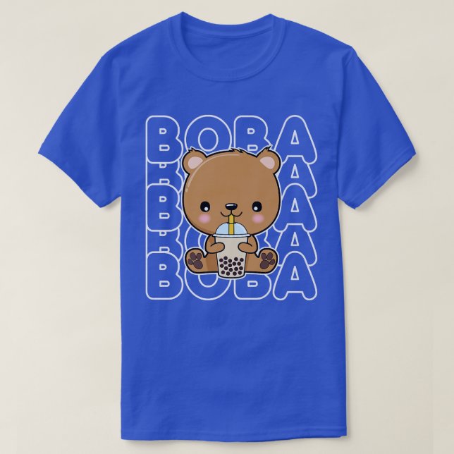 Boba Bubble Milk Tee Niedliche Tee aus Anime Bear  (Design vorne)