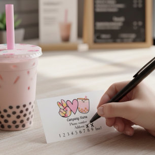 Boba Bubble Tee Reward Card Treuekarte