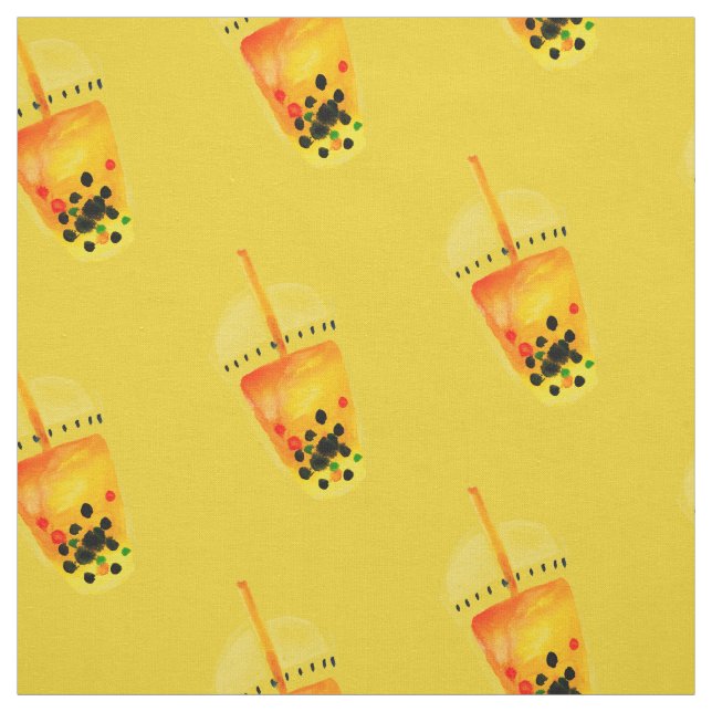 Boba Bubble Teebilderkunst Stoff (Muster)