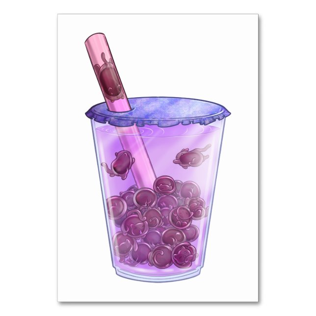 Boba Cats Tischnummer (Vorderseite)