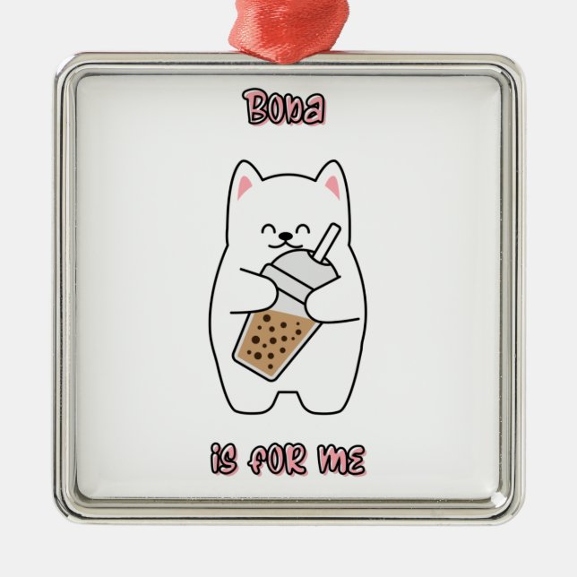 Boba ist für mich ornament aus metall (Vorne)