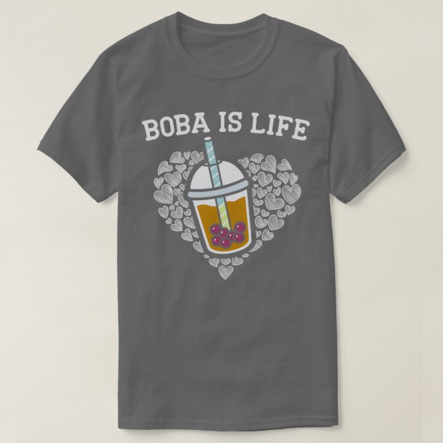 Boba ist Lebensblase Tee Drinker Tapioca Milchgetr (Design vorne)