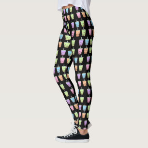 Boba Milk Tea Flavors Leggings
